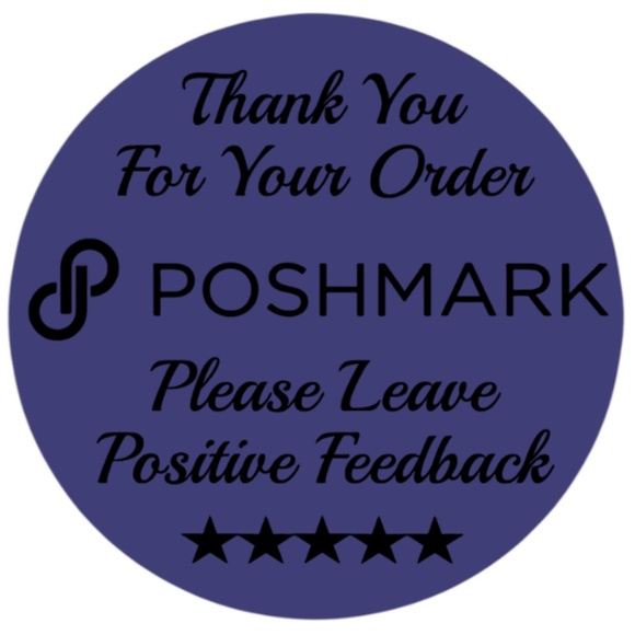 Thank You For Your Poshmark Purchase Labels Stickers 12 colors to choose from - Picture 11 of 14
